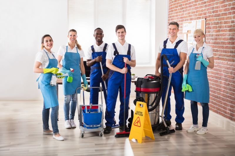 Local Janitorial Cleaning pros at work